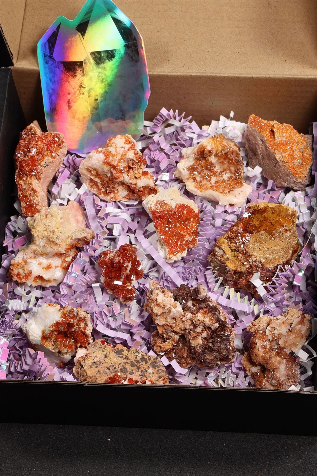 Vanadinite Mineral Special Box - 12 Pieces