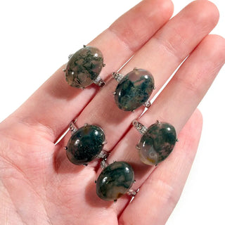 Adjustable 925 Sterling Silver Gemstone Rings