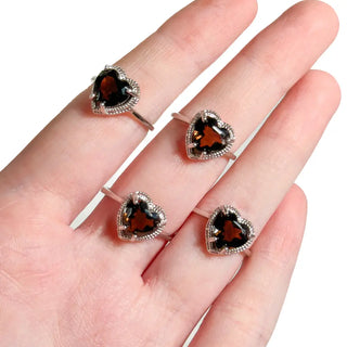 Adjustable 925 Sterling Silver Gemstone Rings