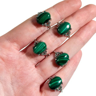 Adjustable 925 Sterling Silver Gemstone Rings