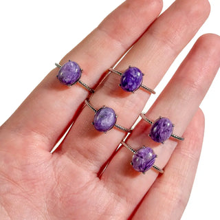 Adjustable 925 Sterling Silver Gemstone Rings