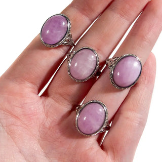 Adjustable 925 Sterling Silver Gemstone Rings