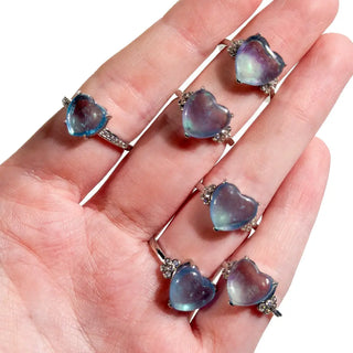 Adjustable 925 Sterling Silver Gemstone Rings
