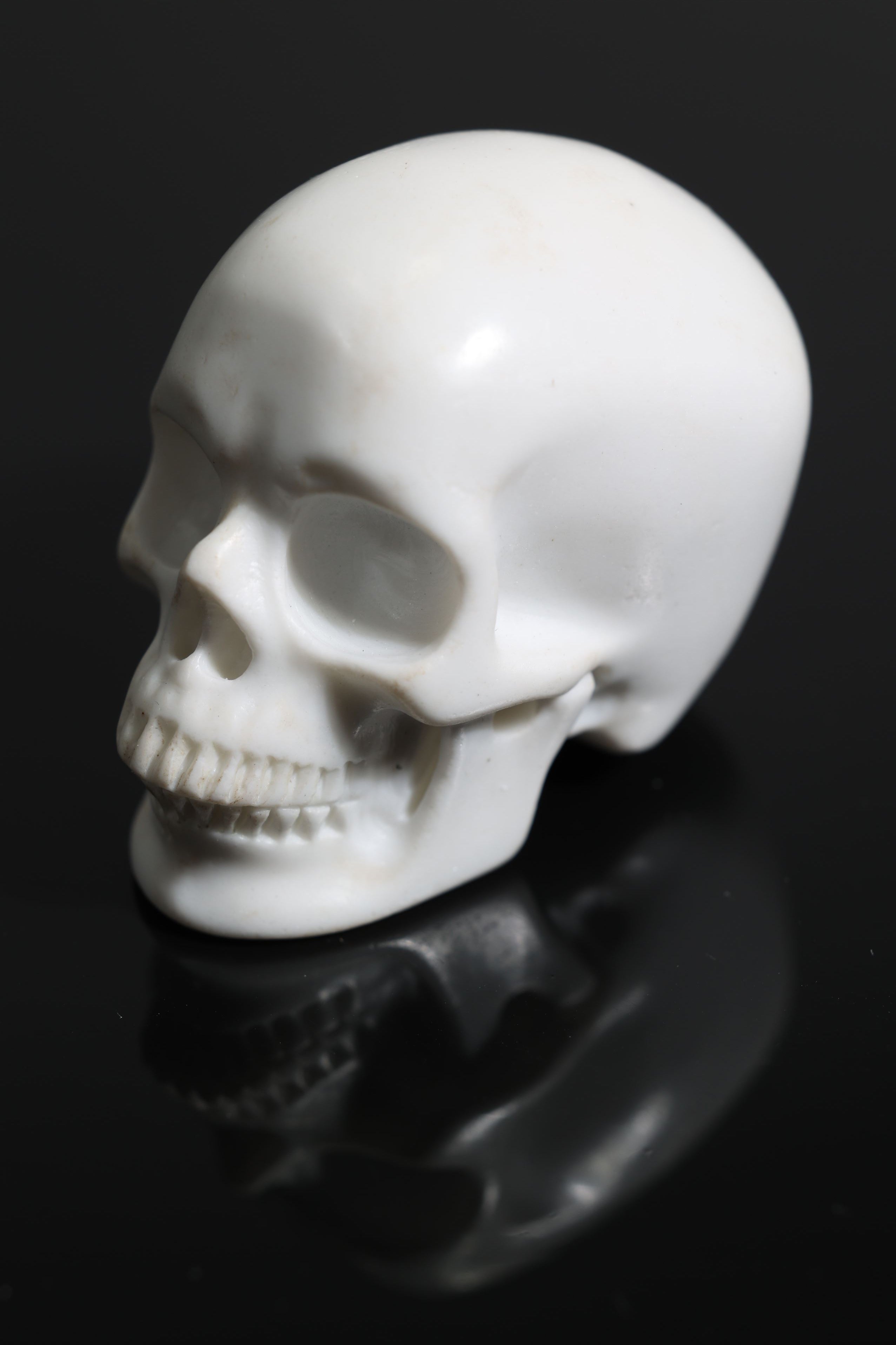 White Jade 2" Skull - Forgotten Rarities