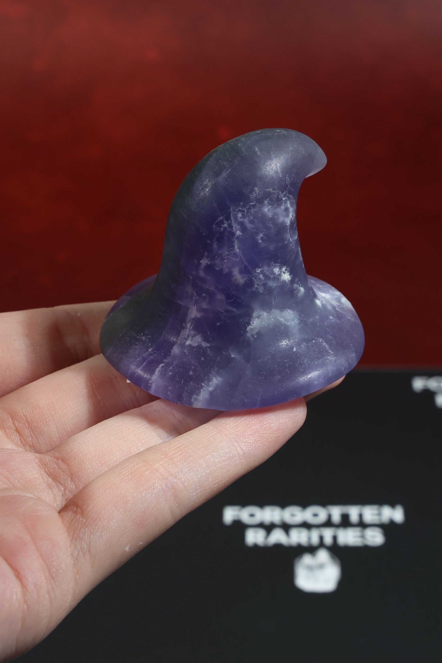 Purple Fluorite Witch Hat