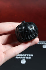 Black Obsidian Pumpkin Skull