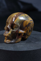Bamboo Stone Skull Carving