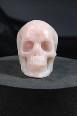 Pink Opal Skull Carving