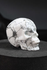 Howlite Skull Carving