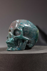 Ocean Jasper Skull Carving