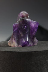 Large Amethyst Ghost Carving