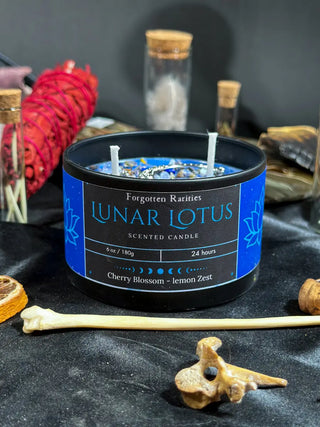 Lunar Lotus – Hand-Poured Soy Candle 🌙✨