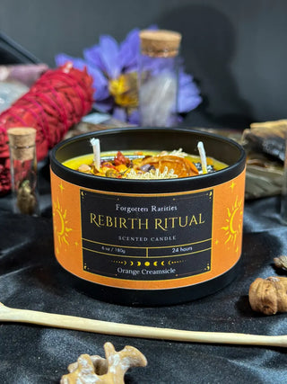Rebirth Ritual – Hand-Poured Soy Candle ☀️🔥