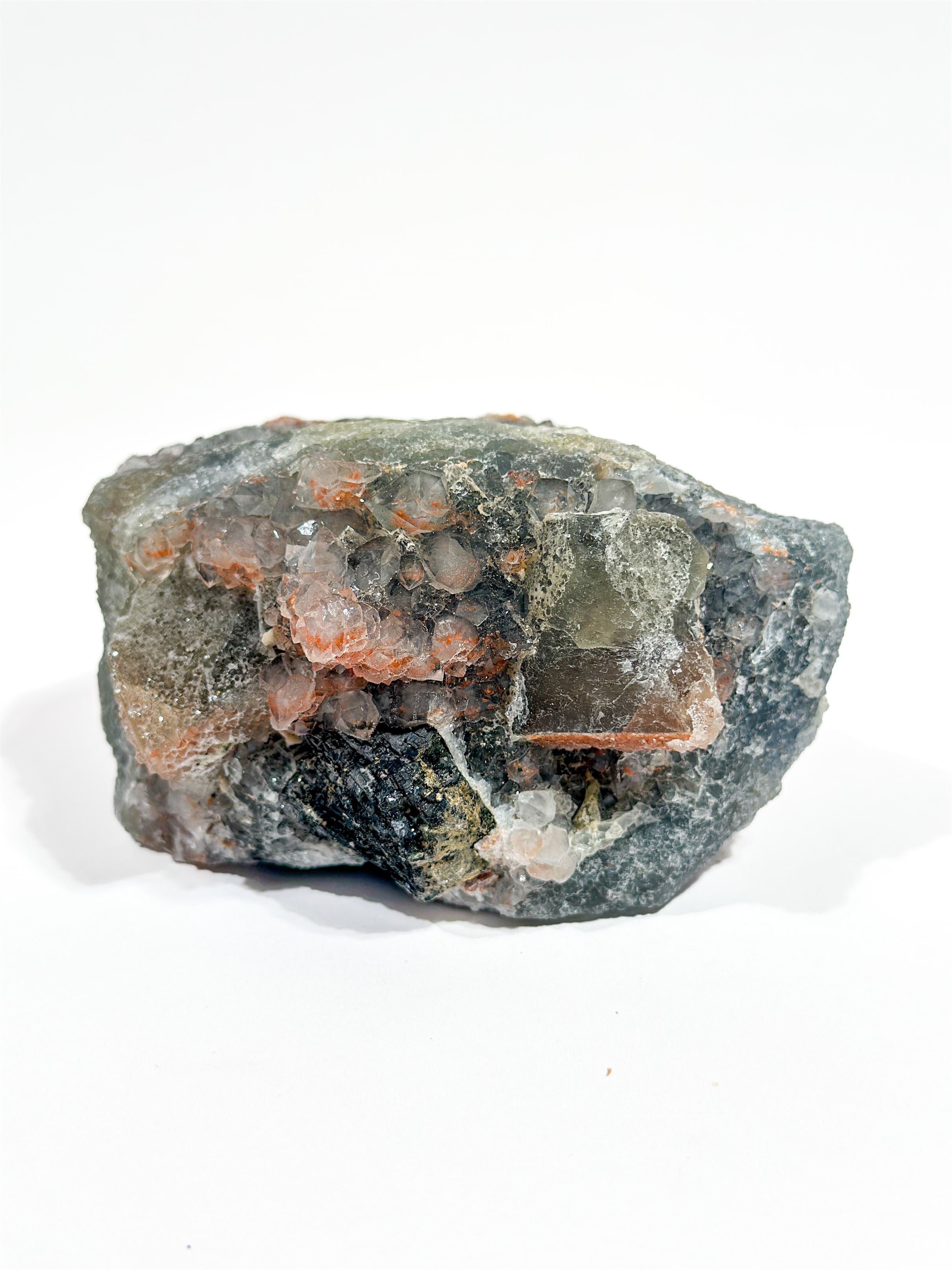 Fluorite/Amethyst/Black Tourmaline Cluster - Forgotten Rarities