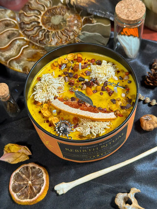 Rebirth Ritual – Hand-Poured Soy Candle ☀️🔥