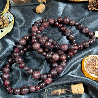 Garnet Stretchy Bracelet