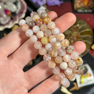 Flower Agate Stretchy Bracelet