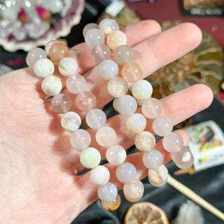 Flower Agate Stretchy Bracelet