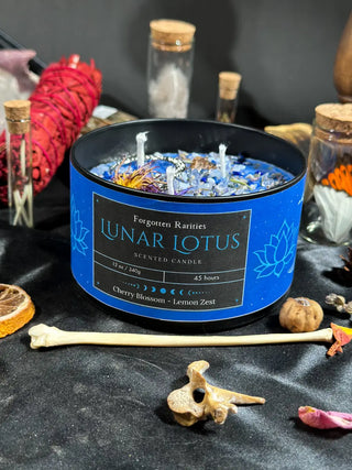 Lunar Lotus – Hand-Poured Soy Candle 🌙✨