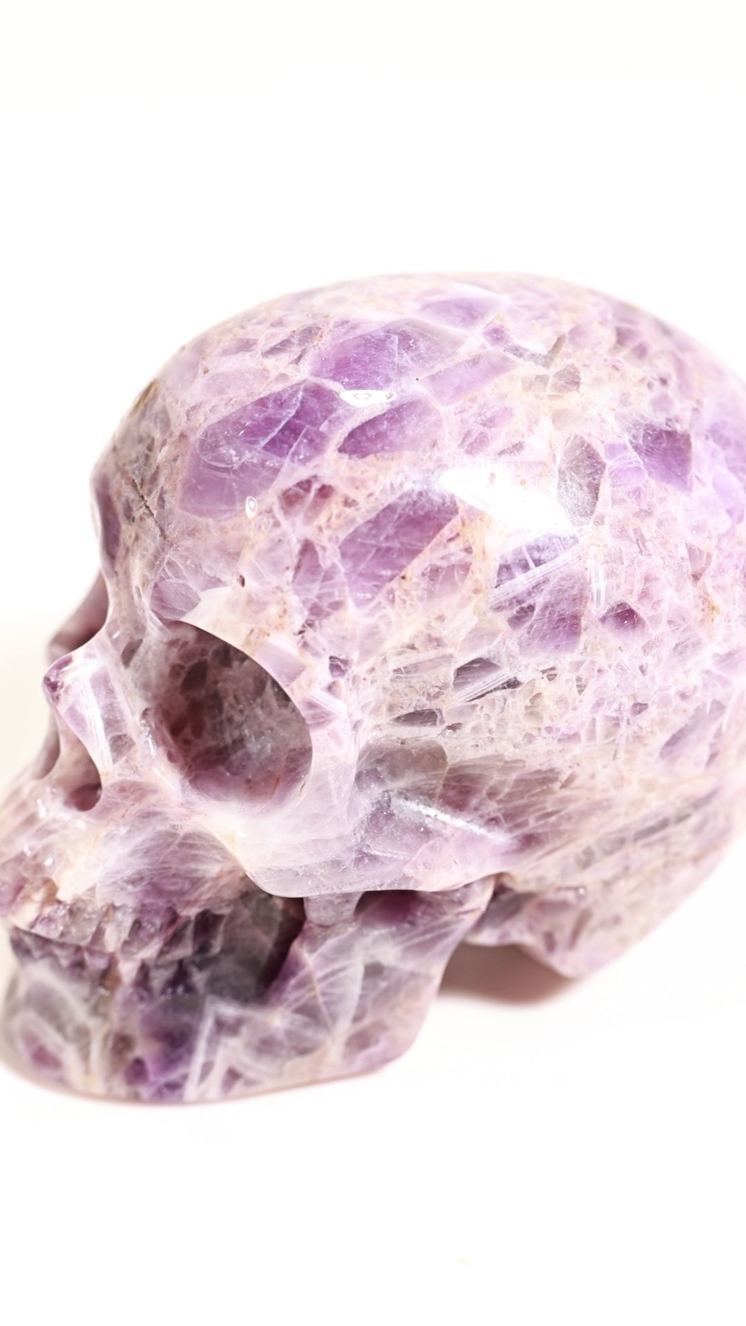 Chevron Amethyst 2" Skull