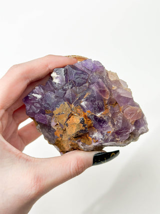 Purple Cubic Fluorite Cluster - Forgotten Rarities